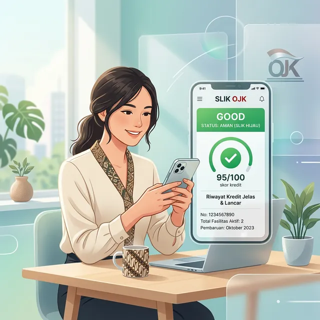 Ilustrasi Pengecekan Skor Kredit SLIK OJK