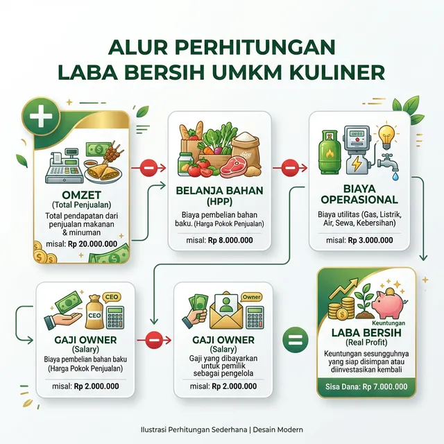 Alur Perhitungan Laba Bersih UMKM